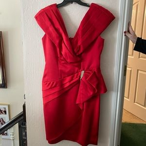 Karen Okada Red Dress Size 16